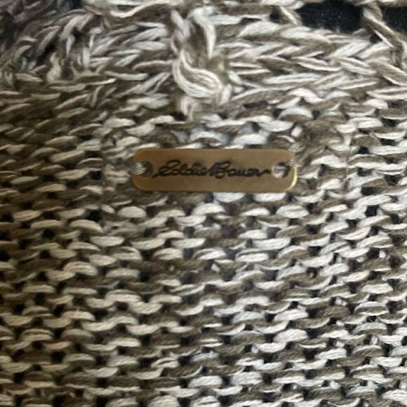 Eddie Bauer knit Duster sz M green - Picture 3 of 4